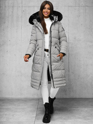Női téli kabát szürke OZONEE O/W377