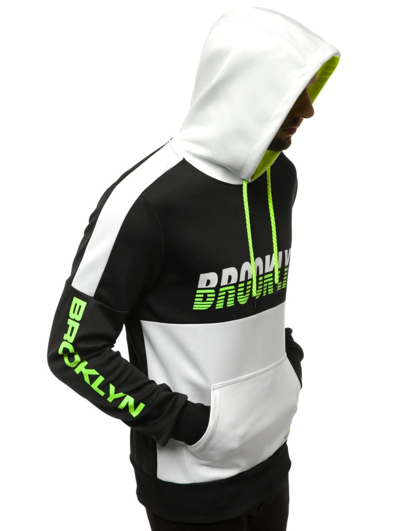 Férfi Melegítő felső Fekete-fehér OZONEE JS/DD20127