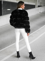 Női téli kabát fekete OZONEE JS/11Z8080Z