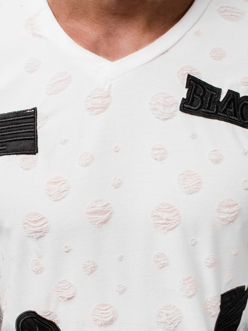 Férfi póló Fehér MJ/318YZ