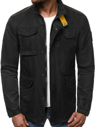 Férfi átmeneti kabát fekete OZONEE O/99237