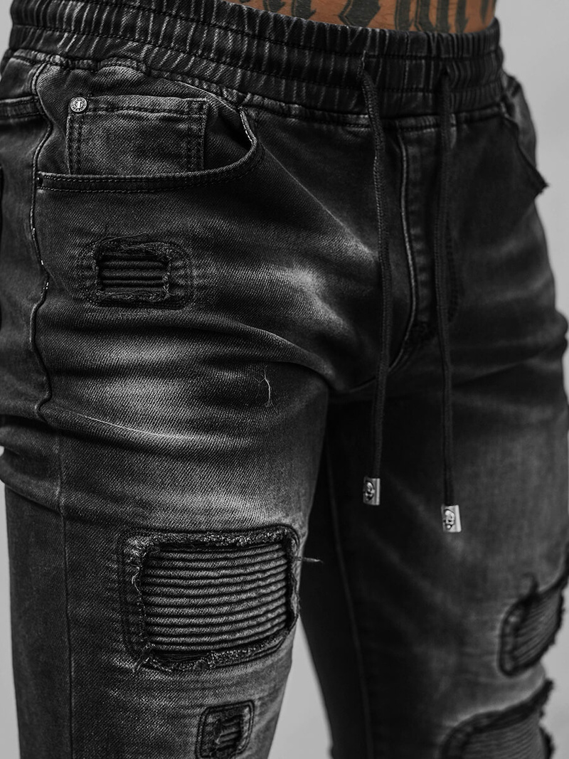 Férfi Nadrág Jogger Fekete OZONEE NB/MP0052/2N