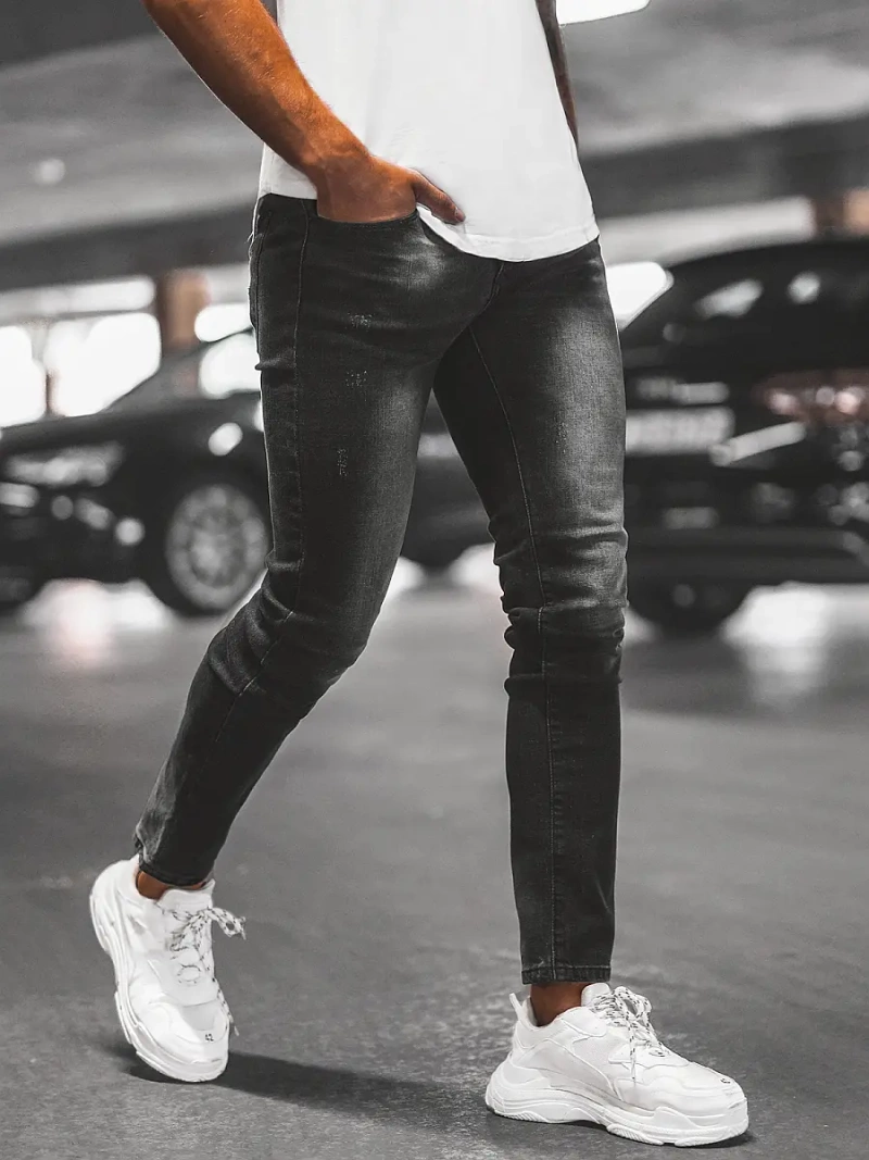 Férfi Farmer Nadrág Fekete OZONEE NB/MP0066N