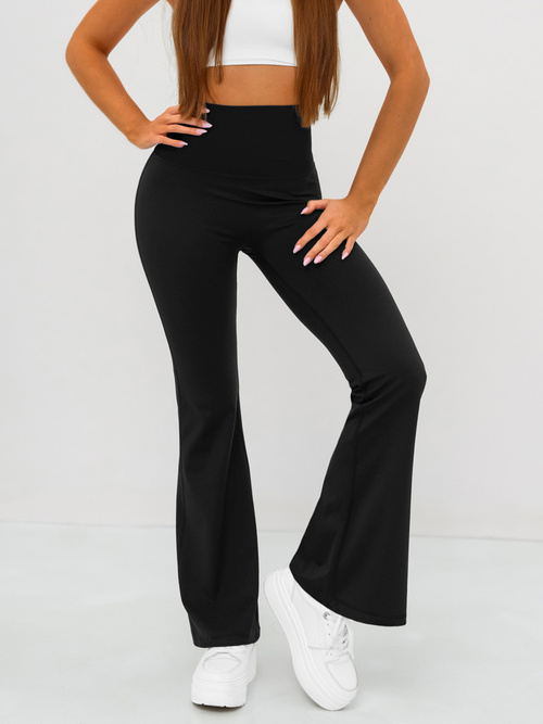 Női leggings széles lábakkal fekete OZONEE JS/17K587/3