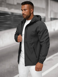 Férfi softshell kabát grafit OZONEE JS/27B6529/5