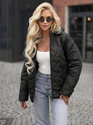 Női téli kabát fekete OZONEE JS/16M9300/392Z