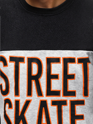 Férfi blúz Fekete OZONEE JS/KS1901Z