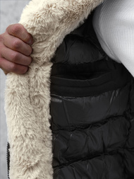 Férfi téli parka kabát fekete OZONEE JS/22M51/392