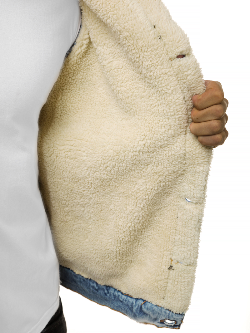 Férfi farmer dzseki világos-kék OZONEE BN/5940