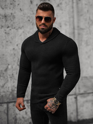 Férfi Pulóver Fekete OZONEE NB/MM6018/4Z