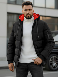 Férfi kabát fekete OZONEE JS/31M5003Z