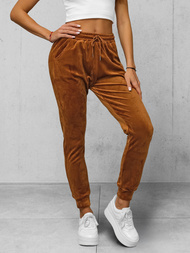 Női Velúr Melegítő Nadrág Barna OZONEE JS/8K1532/33