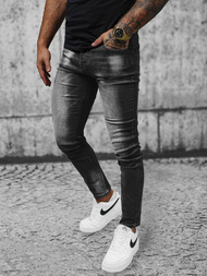 Férfi farmer nadrág fekete OZONEE NB/MP0021NZ