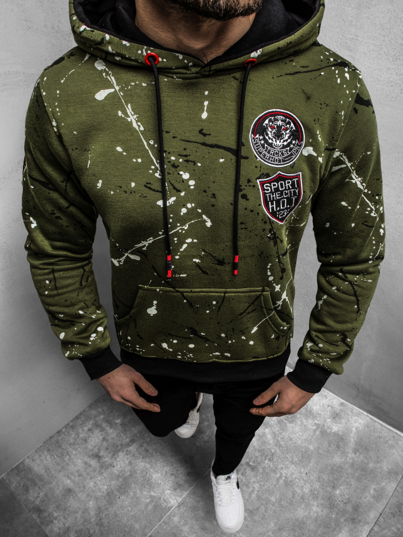 Férfi blúz Zöld OZONEE JS/DD275Z