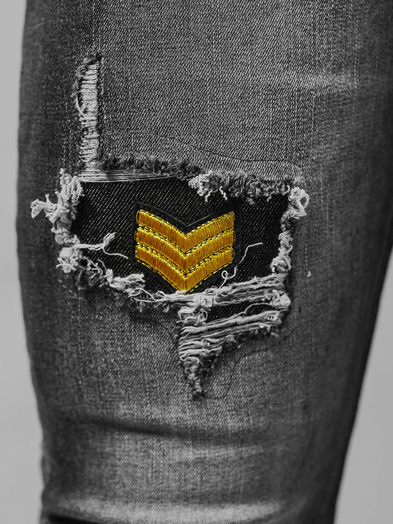 Férfi farmer nadrág szürke OZONEE NB/MP0167G