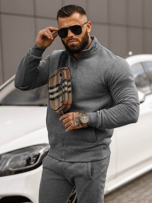 Férfi melegítő együttes grafit OZONEE JS/68C10385/5Z