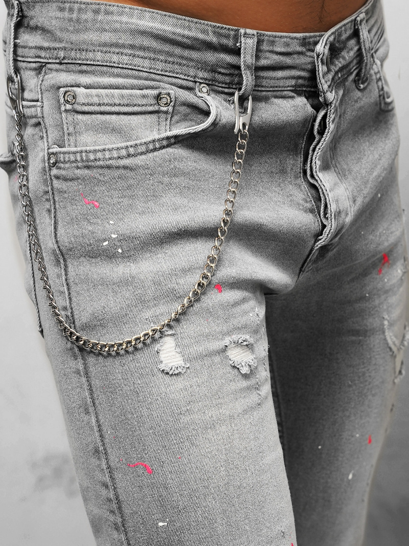 Férfi farmer nadrág Szürke OZONEE O/WE1004