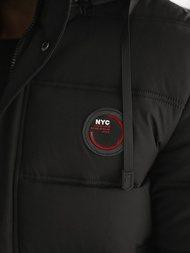 Férfi kabát fekete OZONEE JS/57M7501/392Z