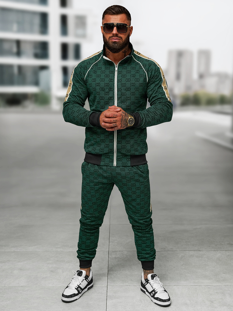 Férfi melegítő együttes zöld OZONEE O/FF5110AB