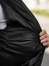 Férfi kabát fekete OZONEE JS/31M5003Z