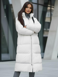 Női téli kabát fehér OZONEE JS/5M3163/281Z
