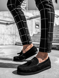 Férfi slip on cipők Fekete O/KN07