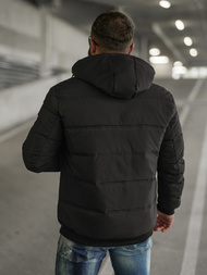 Férfi kabát fekete OZONEE JS/31M5003Z