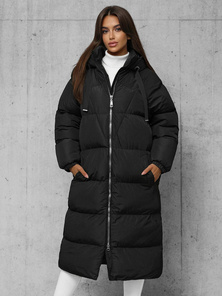 Női téli kabát fekete OZONEE JS/5M3163/392Z