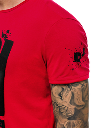 Férfi póló Piros OZONEE JS/SS100730Z