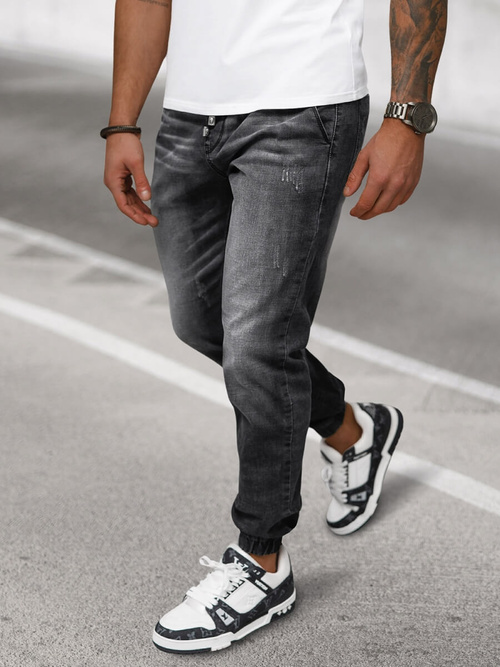 Férfi Nadrág Jogger fekete OZONEE NB/MP0135N