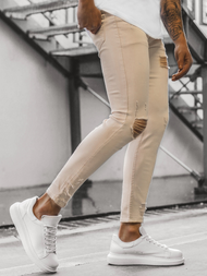 Férfi farmer nadrág Bézs/B OZONEE DP/583