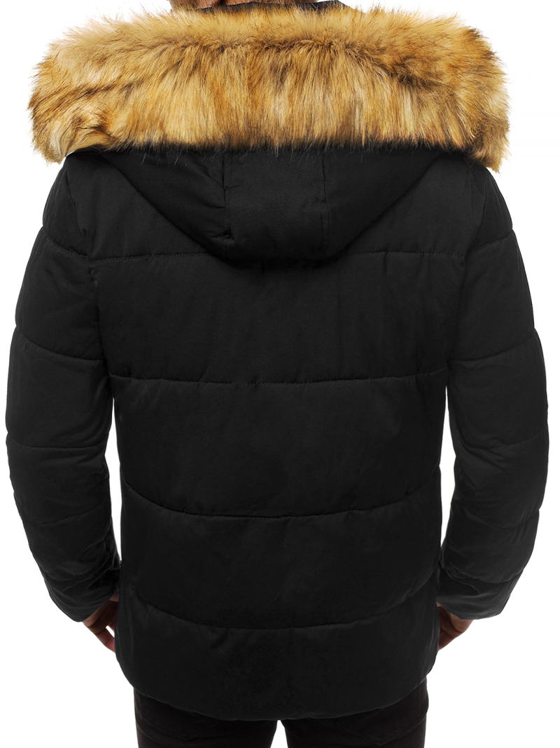 Férfi téli kabát fekete OZONEE JD/336