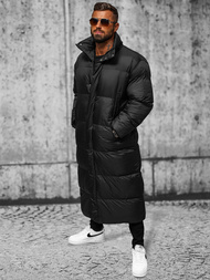 Férfi téli kabát fekete OZONEE O/M3202