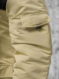 Férfi Steppelt Kabát Bézs OZONEE JS/22M322/62