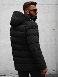Férfi téli parka kabát fekete OZONEE JS/22M61/392