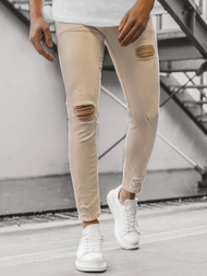 Férfi farmer nadrág Bézs/B OZONEE DP/583