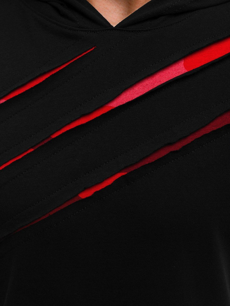 Férfi póló Fekete-Piros OZONEE A/1185Z