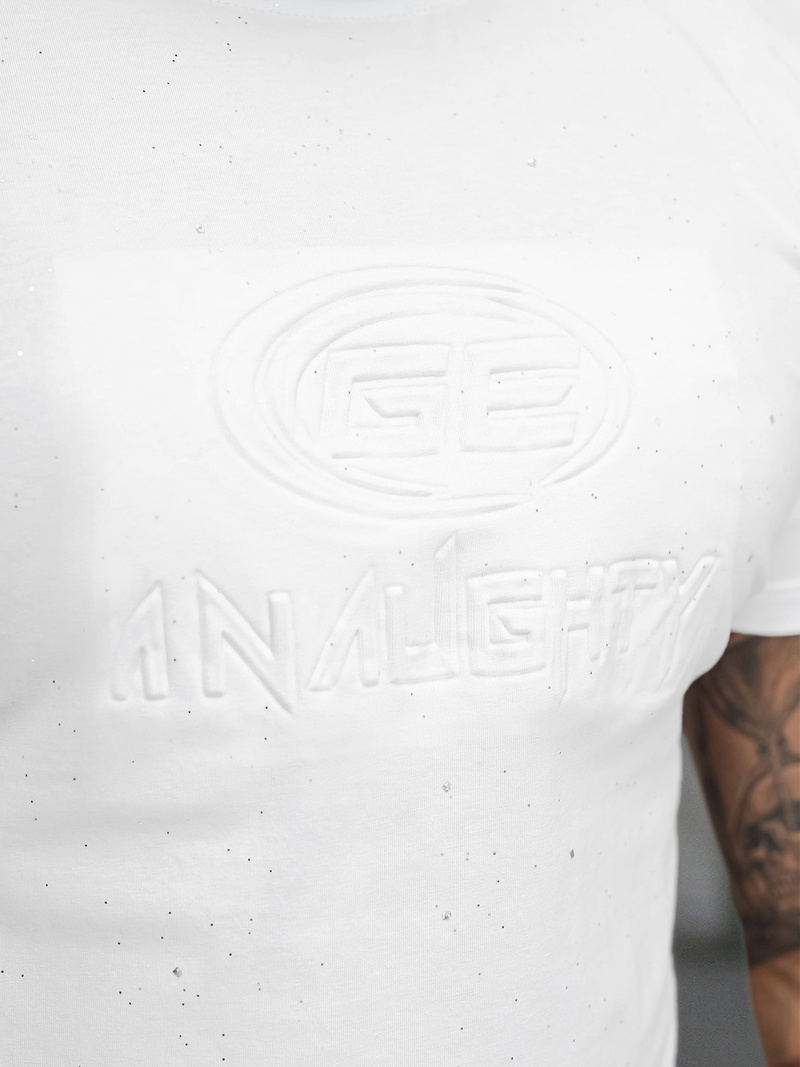 Férfi Póló Fehér OZONEE O/QQ1390