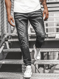 Férfi jogger farmer nadrág Fekete OZONEE JS/KK1021