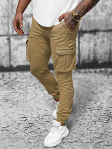 Férfi nadrág chino jogger bézs OZONEE NB/MP0202K