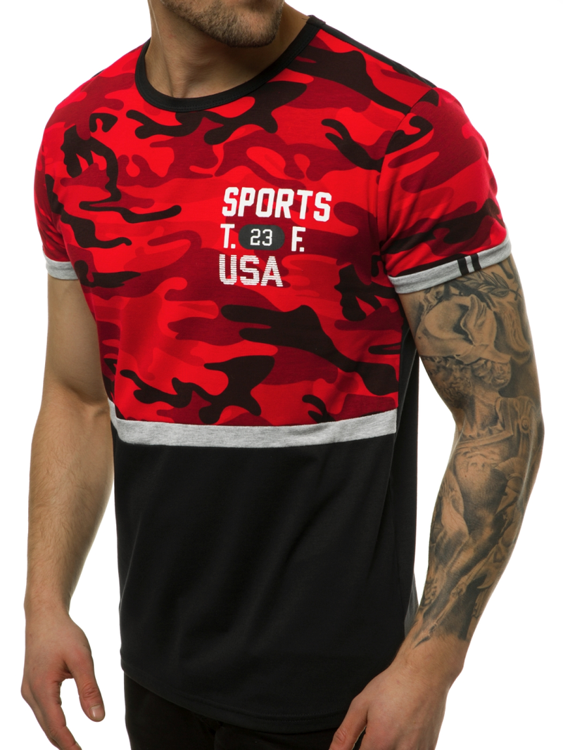 Férfi póló Piros OZONEE JS/SS10982