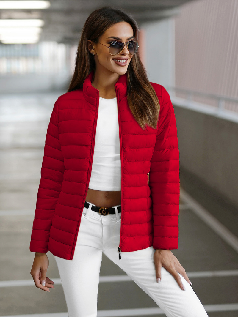 Női Kabát Piros OZONEE JS/16M9111/270Z