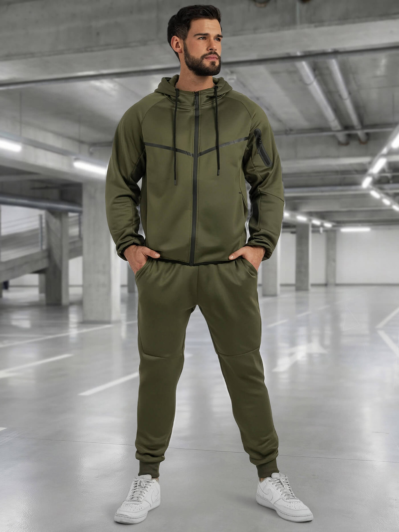 Férfi melegítő együttes khaki OZONEE JS/8C1966/29