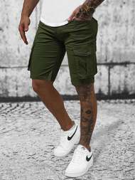 Férfi Chino Rövidnadrág Zöld OZONEE T/BB70011/3Z