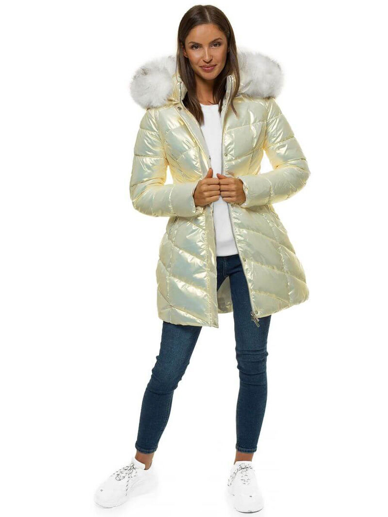 Női dzseki Fehér OZONEE O/DK026/10