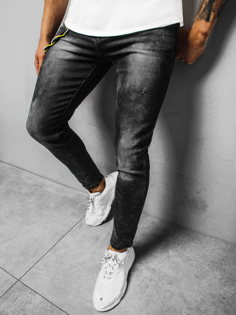 Férfi farmer nadrág Fekete OZONEE DR/TF098Z