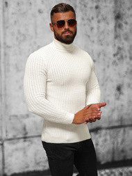 Férfi pulóver ecru OZONEE L/1539Z