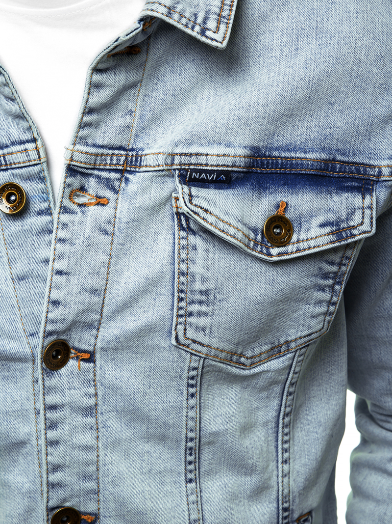 Férfi farmer dzseki világos-kék OZONEE BN/6080