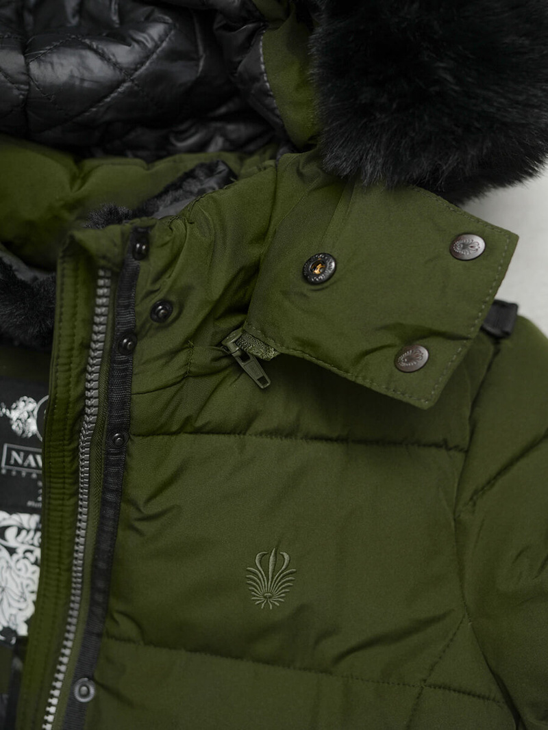 Női téli kabát khaki OZONEE O/W377