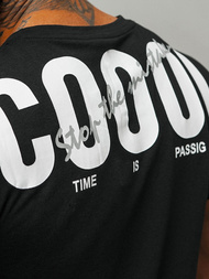 Férfi Póló Fekete OZONEE O/T1278/3